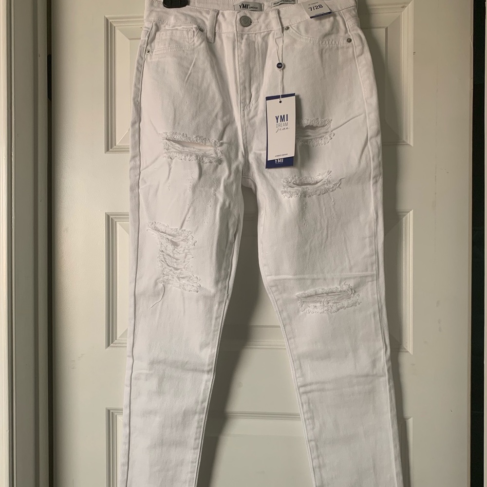 NWT YMI Dream Jeans - White Distressed